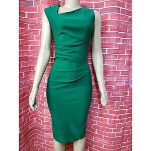MUXXN RETRO Green Style  Pencil Women Sleeveless Bodycon Dress Sz M NWT #C